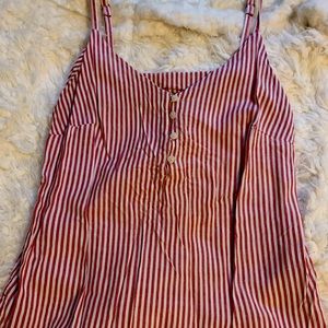 Worn once Old Navy women’s Pinstripe cami tank